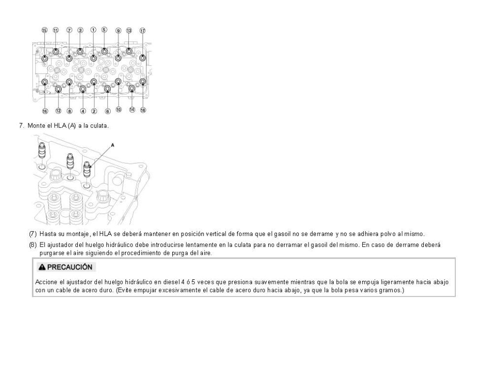 culata hyundai stareex manual de taller